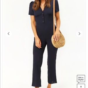 Navy blue jumpsuit